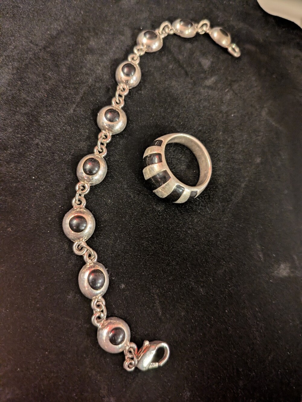 Sterling Silver Black Onyx Set
